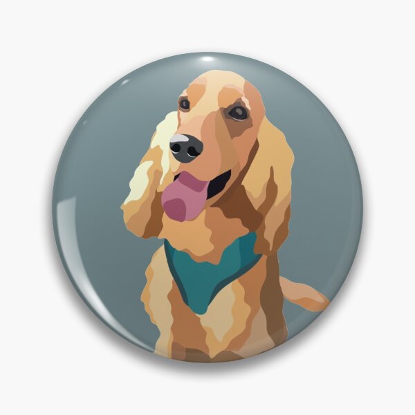 Item preview, Golden Show Cocker Spaniel Dog Portrait Digital Illustration designed and sold by sherylwylie.