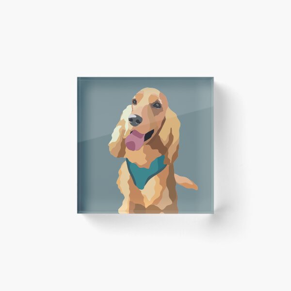Item preview, Golden Show Cocker Spaniel Dog Portrait Digital Illustration designed and sold by sherylwylie.