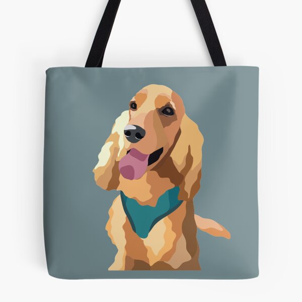 Item preview, Golden Show Cocker Spaniel Dog Portrait Digital Illustration designed and sold by sherylwylie.