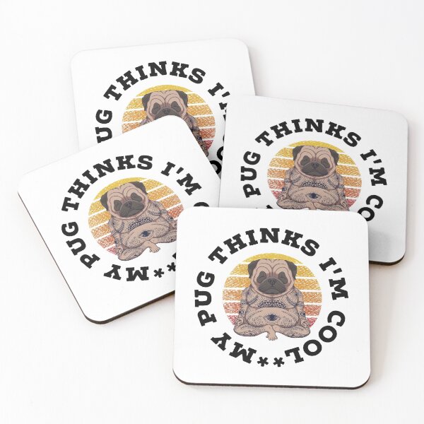 Item preview, My pug thinks i'm cool. Cute dog pug design.  designed and sold by efenem.