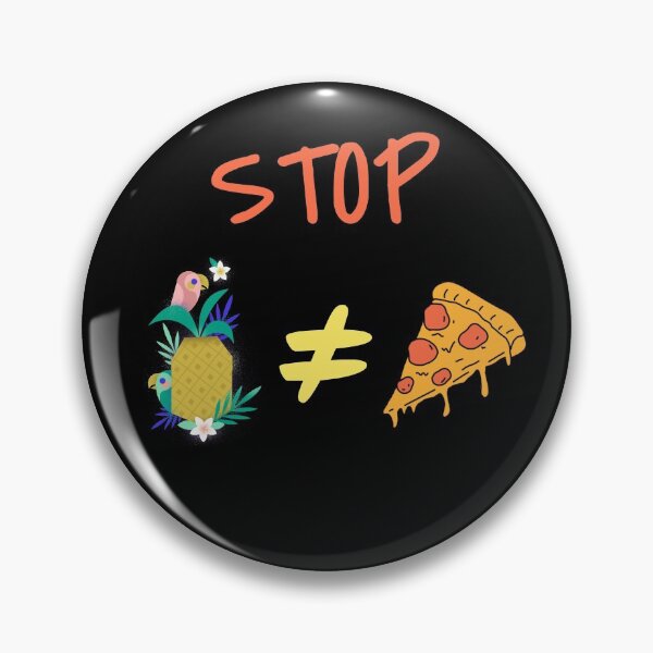 Aperçu de l'œuvre pas d'ananas sur la pizza créée et vendue par ThinkAndReflect.