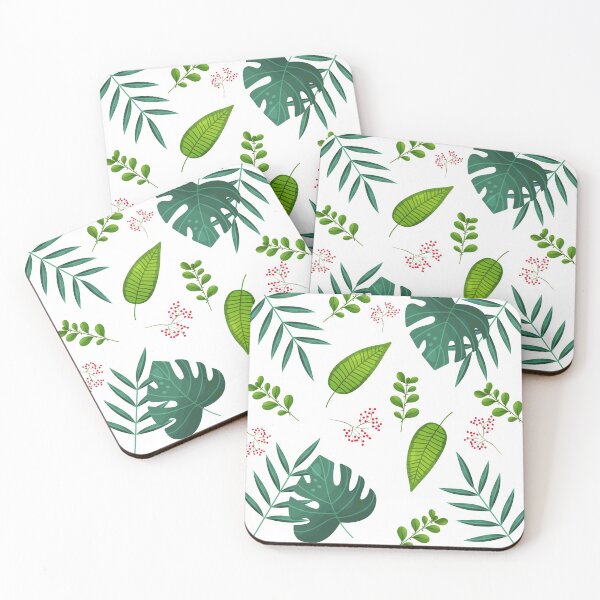 Item preview, Tropical Plants, Flowers and Leaves Pattern designed and sold by RomeoSketches.