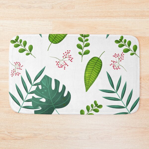 Item preview, Tropical Plants, Flowers and Leaves Pattern designed and sold by RomeoSketches.