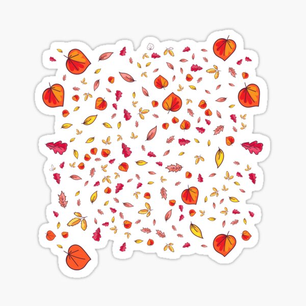 Item preview, Autumn Tree Leaves Uneven Pattern designed and sold by fahadabu.