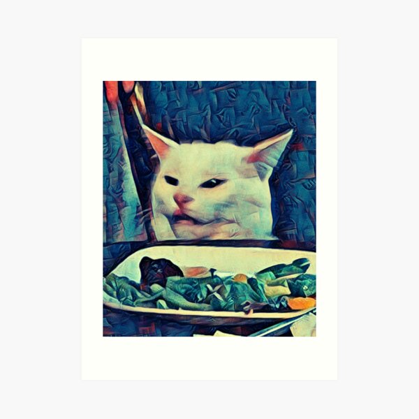 "Cat meme painting" Art Print by MystikArts Redbubble