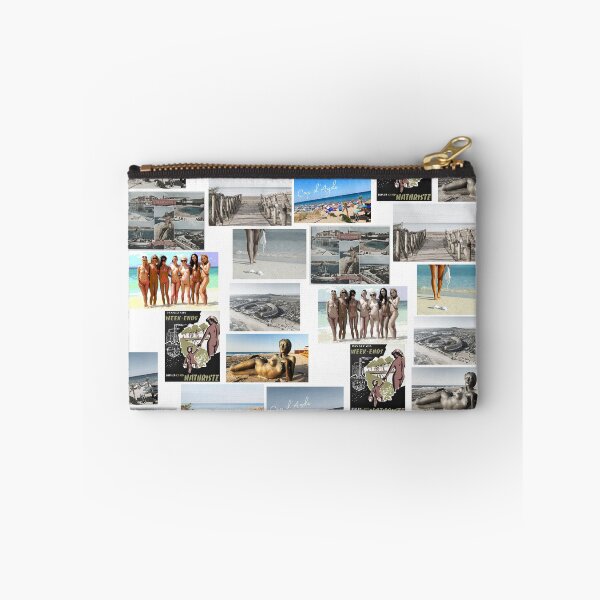Item preview, French Cap d'Agde Postcard Pattern Naturist Nudist designed and sold by NaturistGifts.