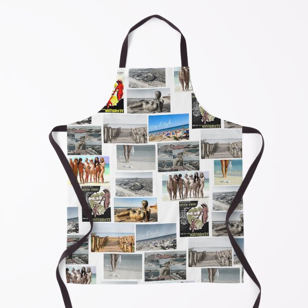 Item preview, French Cap d'Agde Postcard Pattern Naturist Nudist designed and sold by NaturistGifts.