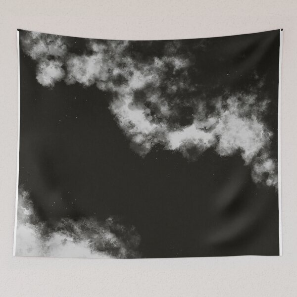 Item preview, Bold Abstract Cloud Art Pattern in Black and White designed and sold by kasamor.