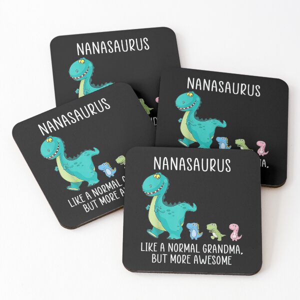 Item preview, Nanasaurus like a normal grandma but more awesome Dinosaurs T-Shirt designed and sold by Trendy Shirt.