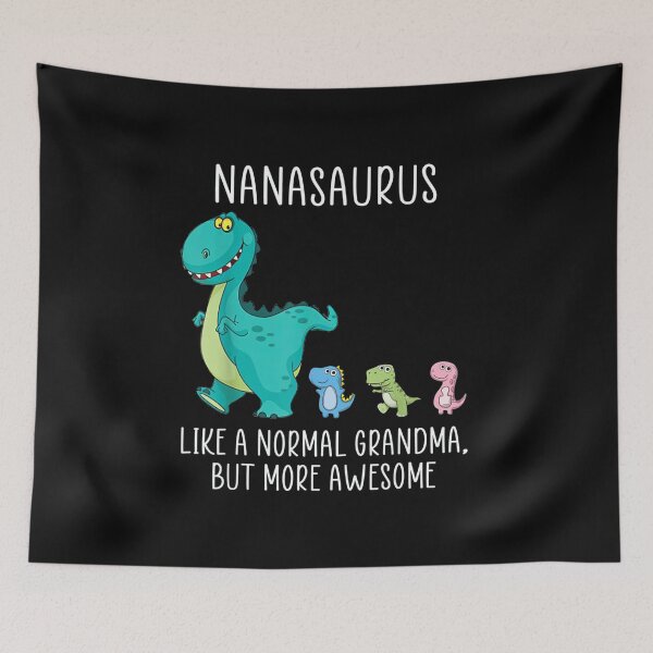 Item preview, Nanasaurus like a normal grandma but more awesome Dinosaurs T-Shirt designed and sold by Trendy Shirt.