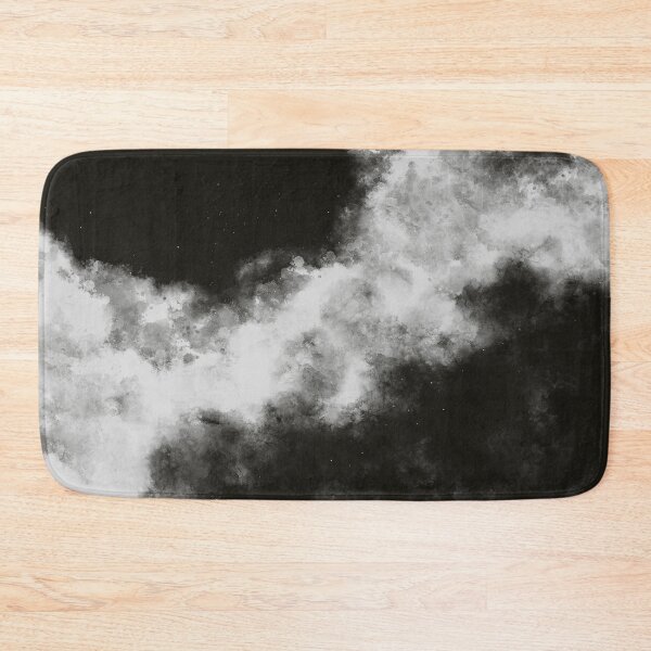 Item preview, Abstract Art Watercolour Clouds Pattern in Black and White  designed and sold by kasamor.
