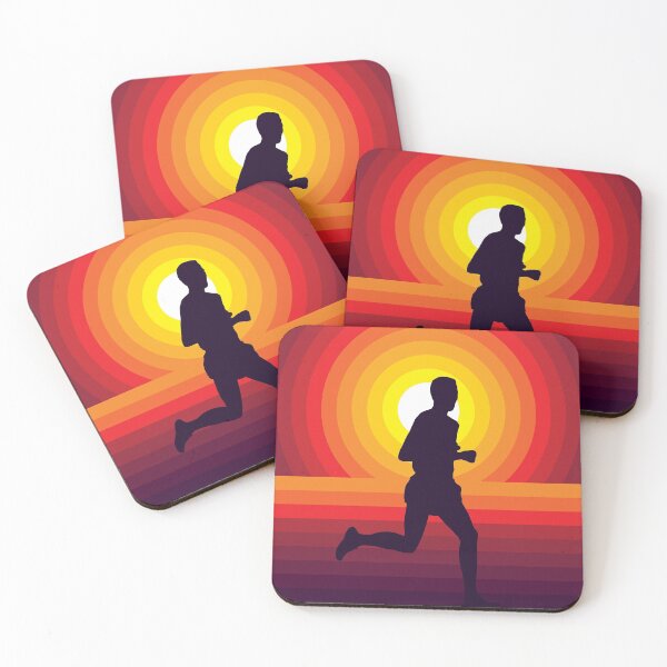 Item preview, Just Keep Running - Summer Sunset Silhouette (Man) designed and sold by STUDIO-72.