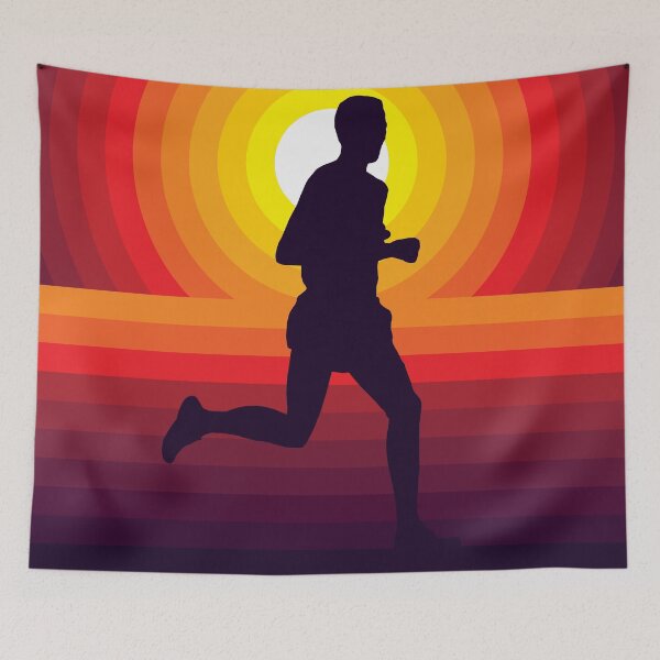 Item preview, Just Keep Running - Summer Sunset Silhouette (Man) designed and sold by STUDIO-72.