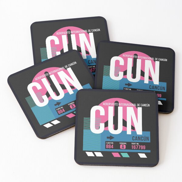 Item preview, Cancun, Mexico (CUN) Airport Code Baggage Tag designed and sold by SLAG-Creative.