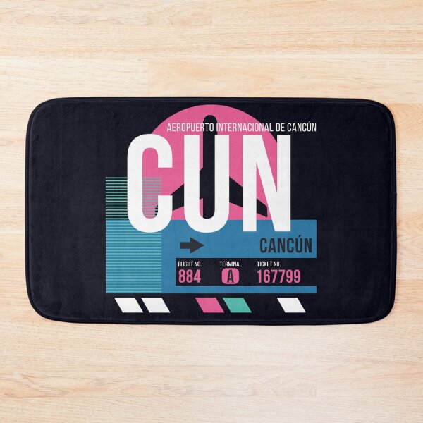Item preview, Cancun, Mexico (CUN) Airport Code Baggage Tag designed and sold by SLAG-Creative.