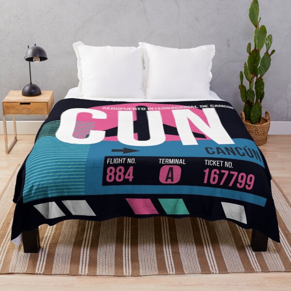 Item preview, Cancun, Mexico (CUN) Airport Code Baggage Tag designed and sold by SLAG-Creative.