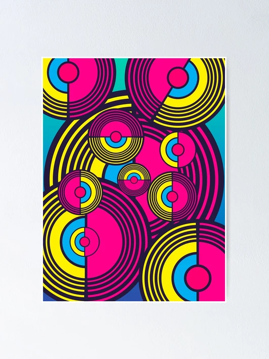 アート・デザイン・音楽 Modern Design 1890-1990 Fashion design - 1990 style pattern. 80s-90s style geometric