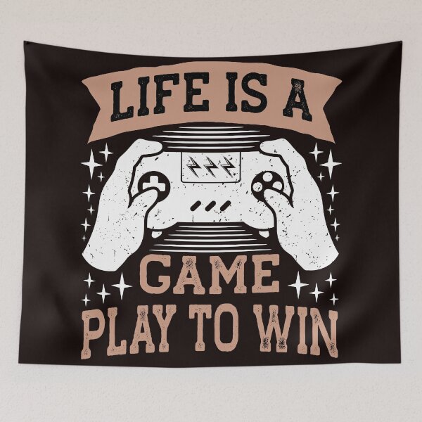 Item preview, LIFE IS A GAME PLAY TO WIN designed and sold by teemaker24.