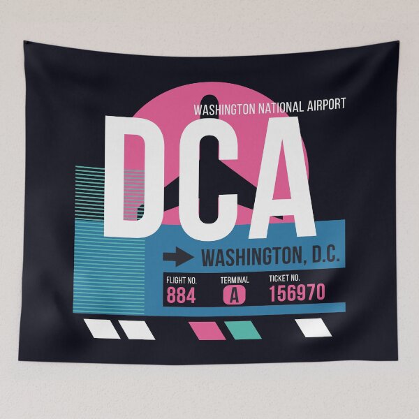 Item preview, Washington, D.C. (DCA) Airport Code Baggage Tag designed and sold by SLAG-Creative.
