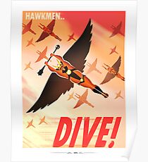Flash Gordon - Prince Vultan "HAWKMEN DIVE!" Poster