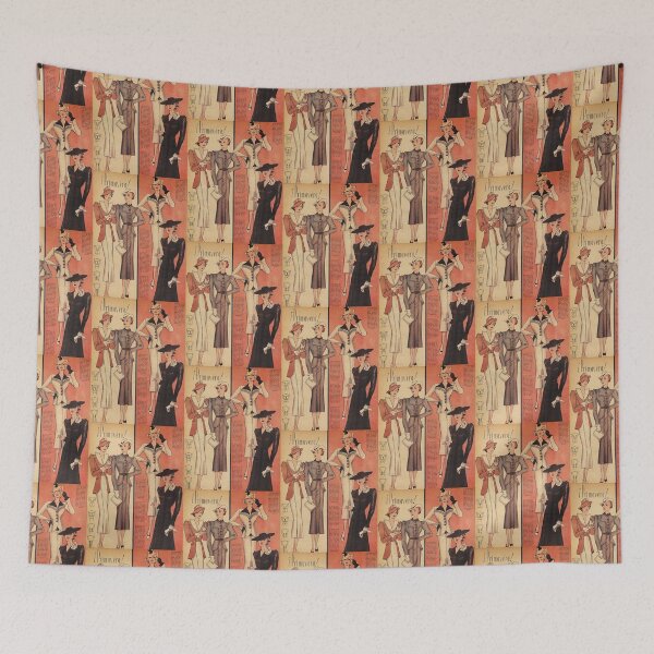 Item preview, Vintage Fashion: Spring in 1937 designed and sold by lindalooart.
