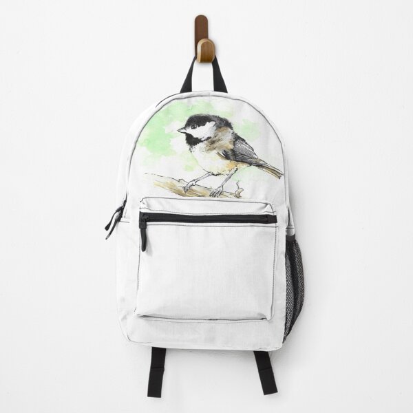 Item preview, Watercolor Black-Capped Chickadee Bird designed and sold by BlackGoatPrints.