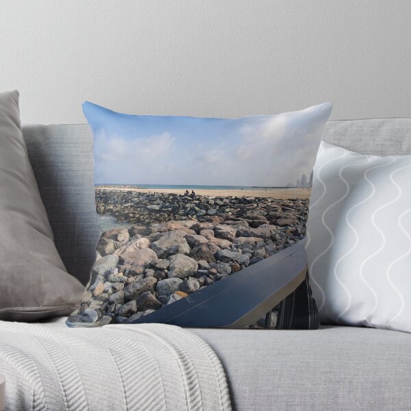 Foreshore Walkway Throw Pillow