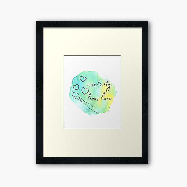 Item preview, creativity lives here designed and sold by DaughertyDraws.