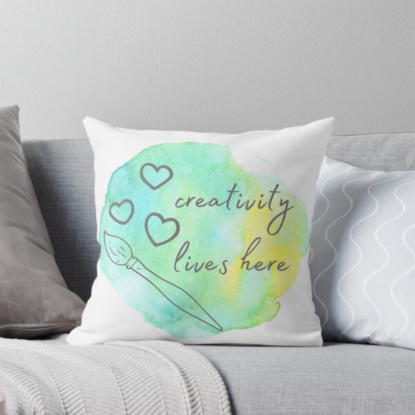 Item preview, creativity lives here designed and sold by DaughertyDraws.