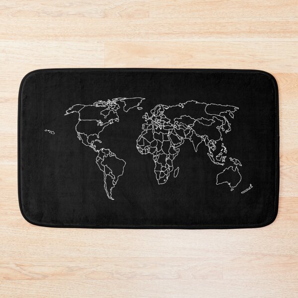 Item preview, World Map #1 (White) designed and sold by GalacticEmpire.