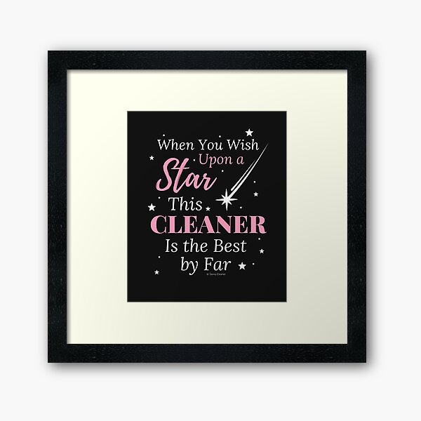 Item preview, Upon a Star, Funny Cleaning Lady, Housekeeping Humor designed and sold by SavvyCleaner.