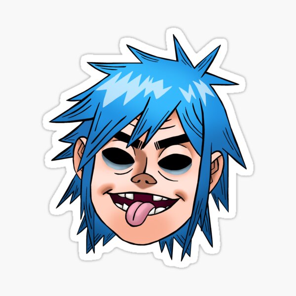Gorillaz 2D Sticker