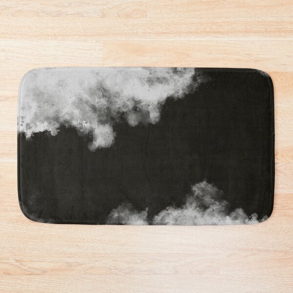 Item preview, Modern Watercolour Abstract Clouds Pattern in Black and White  designed and sold by kasamor.