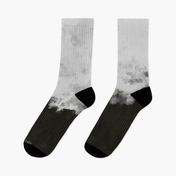 Item preview, Modern Watercolour Abstract Clouds Pattern in Black and White  designed and sold by kasamor.