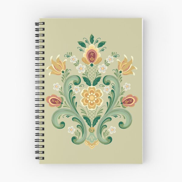 Item preview, Rosemaling Green and Gold designed and sold by Barbara Pixton.