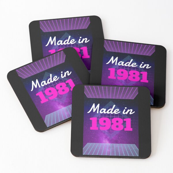 Item preview, Gift for 40 Year Old Made in 1981 40th Birthday Retro Vintage designed and sold by WPahat.