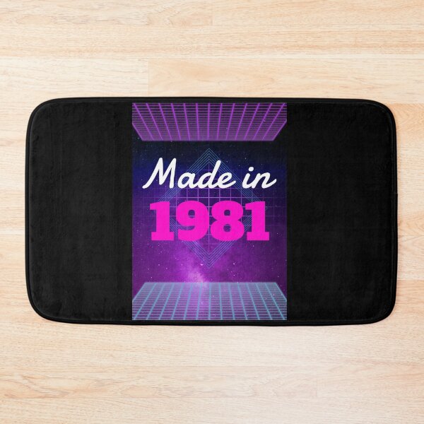 Item preview, Gift for 40 Year Old Made in 1981 40th Birthday Retro Vintage designed and sold by WPahat.