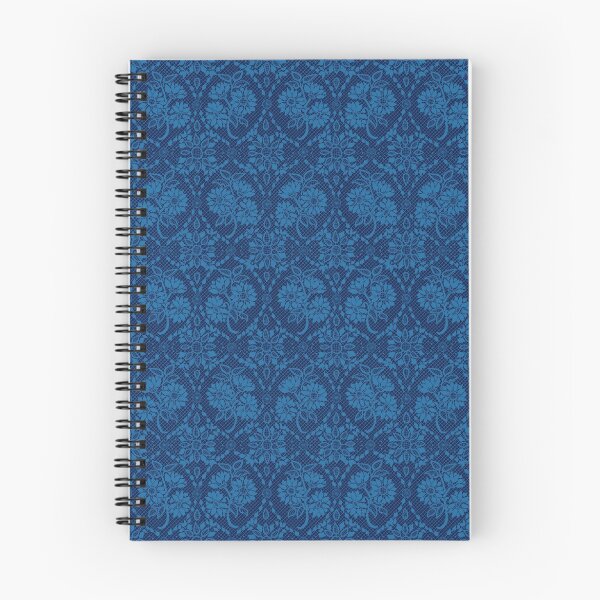 Item preview, Trending Indigo Blue Faux Lace Floral Pattern designed and sold by Judy Adamson.