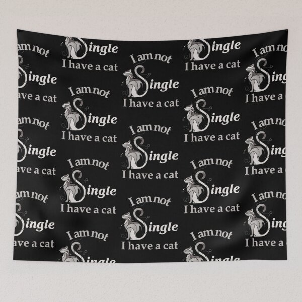 Item preview, cute cat. i am not single, i have a cat designed and sold by efenem.