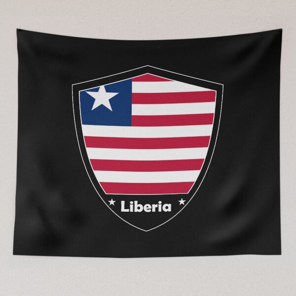 Artikelvorschau, Liberia Flaggenabzeichen entworfen und verkauft von Gina-Driada.