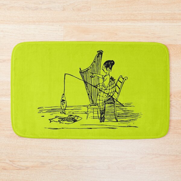 Item preview, Women Fishing and playing harp designed and sold by iTrending.