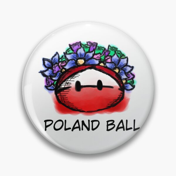 Item preview, Bola de país de Polonia (de color agua y dibujada a mano) designed and sold by TheBattenworld.