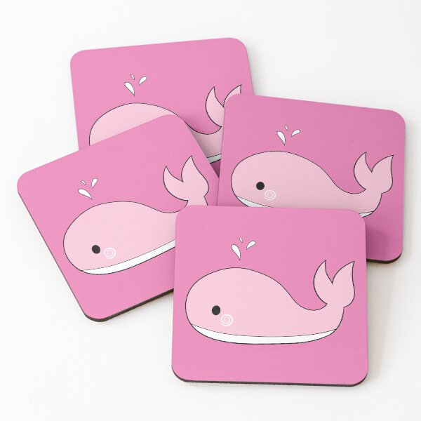 Item preview, cute pink whale! designed and sold by floradoodles.