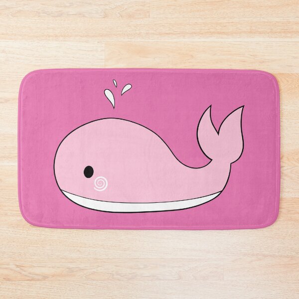 Item preview, cute pink whale! designed and sold by floradoodles.