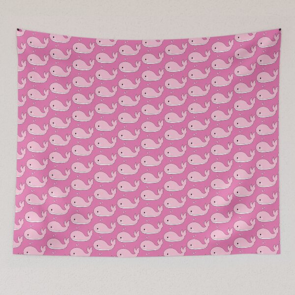 Item preview, cute pink whale! designed and sold by floradoodles.