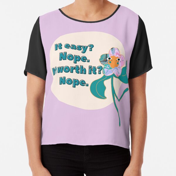 It Easy? - Relatable Quote Funny Bad Translation Chiffon Top