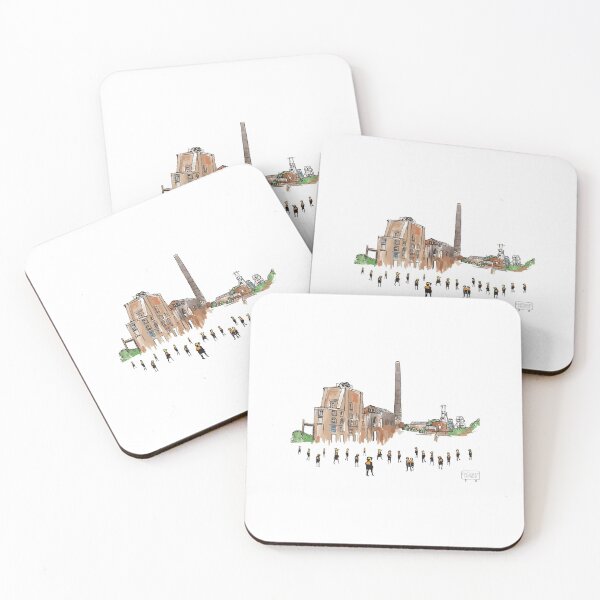 Item preview, Chatterley Whitfield, Colliery, Coal Mine, Stoke, Illustrated Tribute designed and sold by FoleyPottery.
