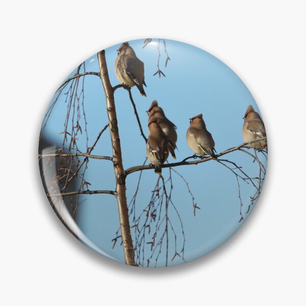Item preview, waxwing flock songbird designed and sold by mrivserg.