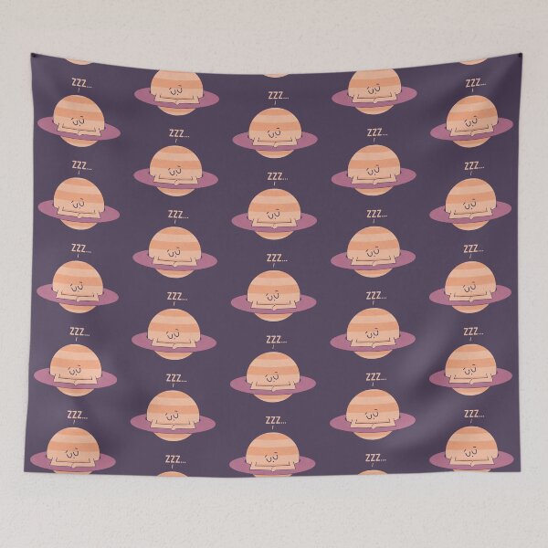 Item preview, Sleepy Saturn designed and sold by HandsOffMyDinosaur.