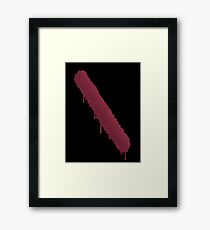 Iron backslash Framed Print